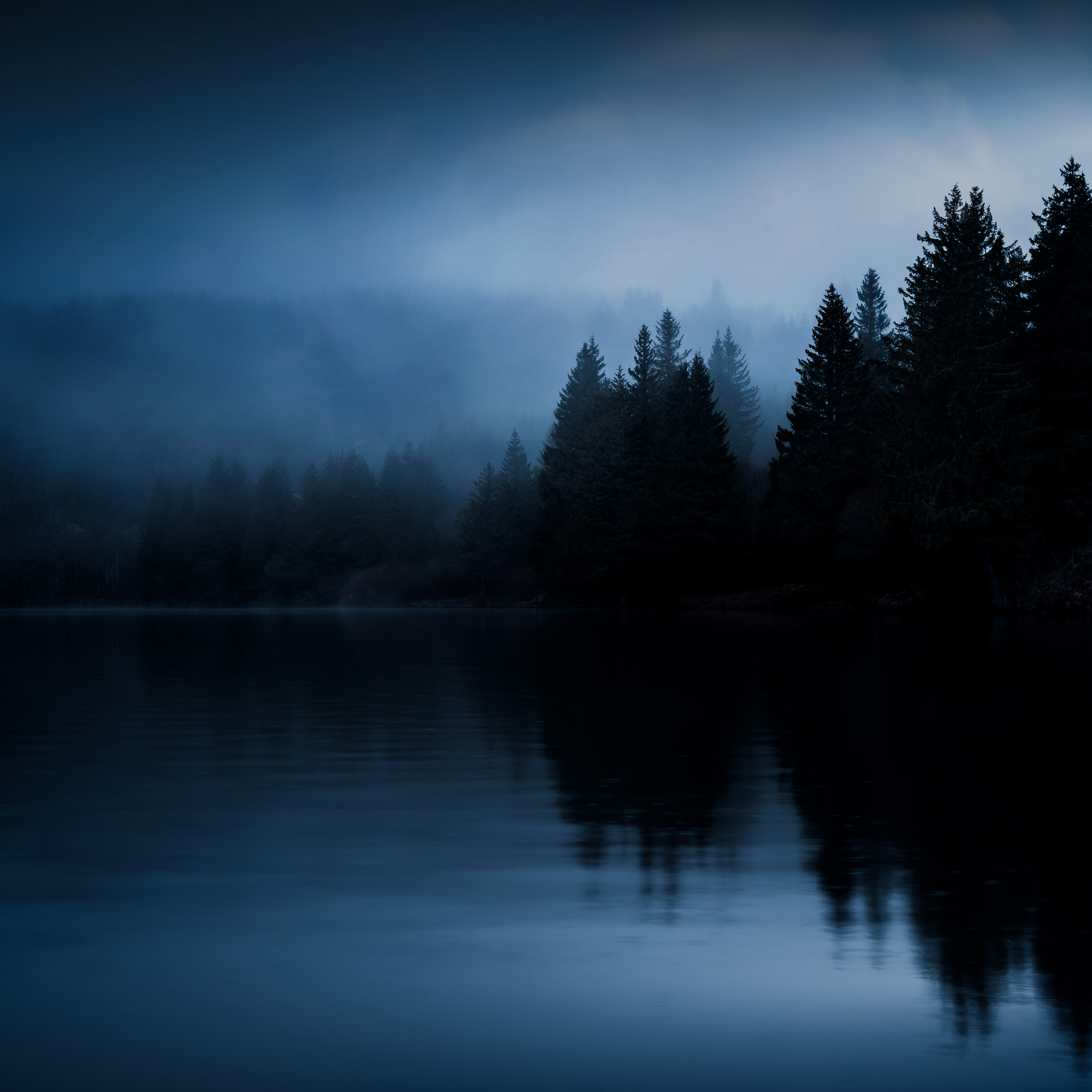 Le lac Guéry dans la brume, le matin - Photo du lac guéry, par Brok